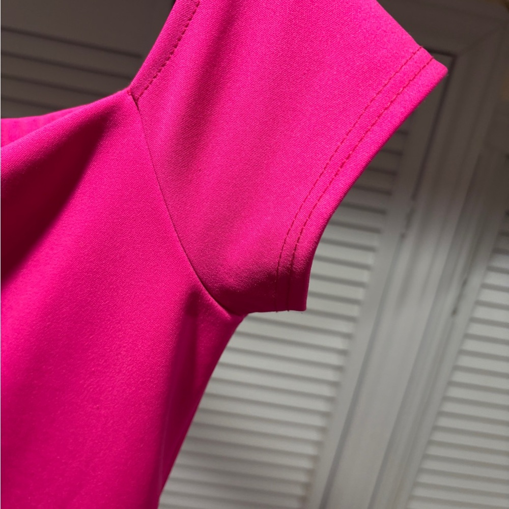 Pink Peplum Dress - Picture 7 of 8